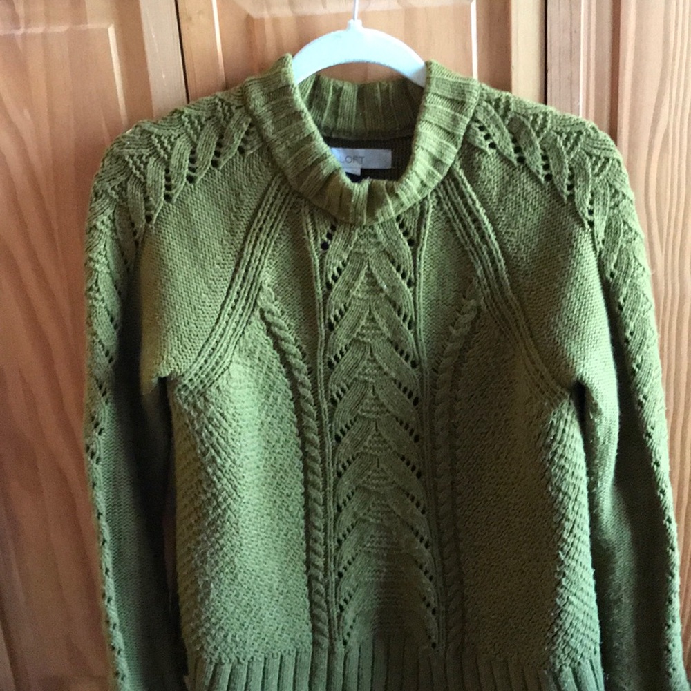Olive green Loft sweater